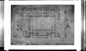 General plan at first floor level Women's Dormitory Group Howard University, Washington, D.C. [cellulose acetate photonegative]