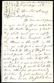 Letter to] My Dear Mrs. Chapman [manuscript