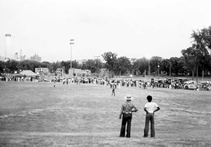 Track and field events on Harry Davis Day, sponsored by Phyllis Wheatley Community Center.