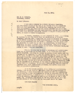 Letter from W. E. B. Du Bois to J. E. Spingarn