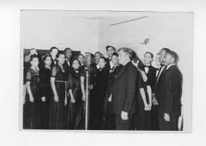 President William J. Hale and the Tennessee Agricultural and Industrial State College Concert Singers performing on WSIX