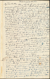 Letter from Beriah Green, Whitesboro, to Amos Augustus Phelps and Elizur Wright, July 21. 1840