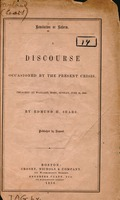 Revolution or Reform : a discourse occasioned by the present crisis : preached at Wayland, Mass., Sunday, June 15, 1856