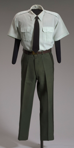 US Army green service uniform pants worn by Colin L. Powell