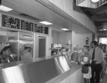 Interior of Casey's Caboose, a fast food restaurant in Montgomery, Alabama.