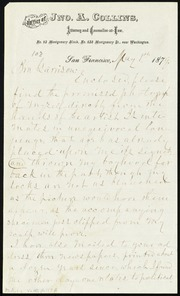 Letter to] Bro[ther] Garrison [manuscript