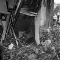 Debris and damage inside 16th Street Baptist Church in Birmingham, Alabama, after the building was bombed.