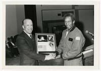 Presentation to Guion Bluford, circa 1980