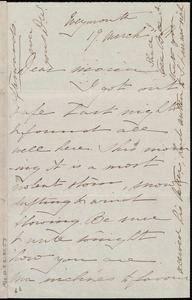 Thumbnail for Letter from Deborah Weston, Weymouth, [Mass.], to Maria Weston Chapman, 19 March [18]61