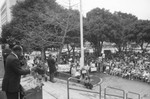 Mayor at Site of Demonstrations, Los Angeles, 1986