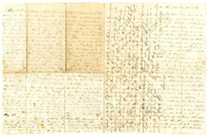 Letter from David Fentress to his wife Clara, August 1863