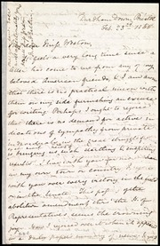 Letter to] My dear Miss Weston [manuscript