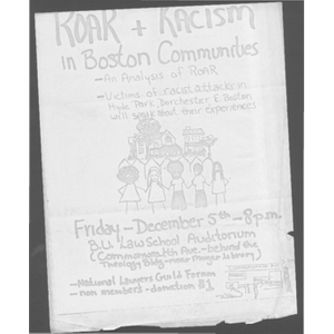 ROAR + racism in Boston communities.