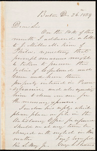 Letter from George Luther Stearns, Boston, to Samuel May, Dec. 26th, 1859