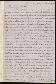 Letter to] Dear friend Webb [manuscript