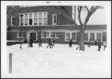 Playing in the Snow at Harrison Elementary School