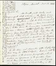 Letter to] My dear sir [manuscript