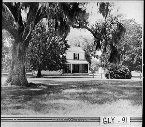 Photograph of Hofwyl plantation house, Glynn County, Georgia, 1950