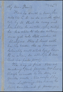 Letter from George Thompson, [On board the Cuba], to Helen Eliza Garrison, 1867 May 9