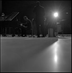 Dave Brubeck Quartet performing, from back