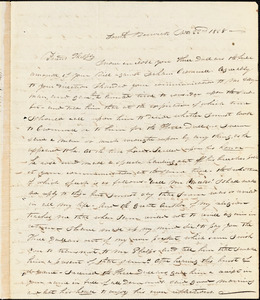 Letter from William P. Weeks, South Berswick, [Maine], to Amos Augustus Phelps, 1828 Nov[ember] 22