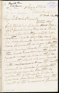 Letter from Elizabeth Pease Nichol, Edinburgh, [Scotland], [November] 12. 1848