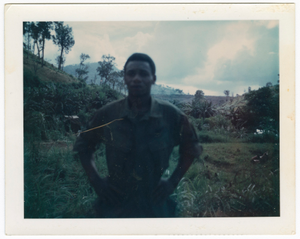 Photograph of an American soldier in Vietnam