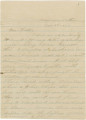 Letter from James A. Hall in camp near Dalton, Georgia, to his father, Bolling, in Alabama.