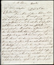 Letter] To Mrs. Chapman, My dear Madam [manuscript