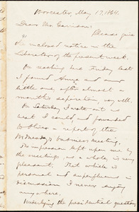 Letter from Aaron Macy Powell, Worcester, [Mass.], to William Lloyd Garrison, May 17, 1864