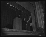 Paul Robeson at the microphone, California Labor School