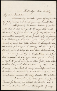 Letter from William Lloyd Garrison, Rockledge, [Roxbury, Mass.], to Wendell Phillips Garrison, Dec. 13, 1867