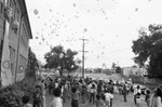 Children and balloons, Los Angeles, 1983