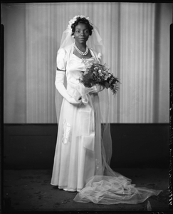 Mrs. Rosina Williams [wedding photo : acetate film photonegative]