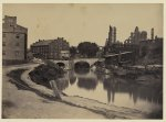 [Ruins at Richmond, Va., canal in foreground, ruins in background]