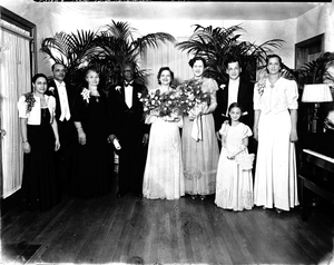 Reverend B. U. Coleman, wedding party [cellulose acetate photo negative]