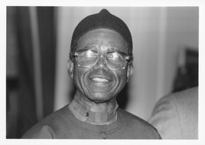 Chinua Achebe at reception