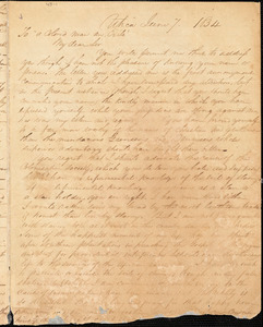 Letter from George Washington Bethune, Utica, [New York], 1834 June 7