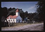 Bernard M. Baruch, Hobcaw Plantation, residence in Georgetown, South Carolina. Negro quarters, with church