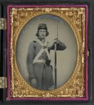 [Unidentified soldier in Confederate Virginia volunteer uniform with bayoneted musket]