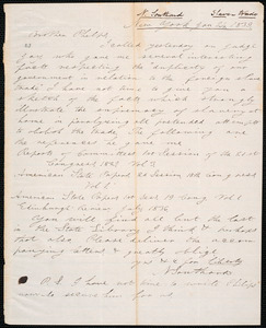 Thumbnail for Letter from Nathaniel Southard, New York, to Amos Augustus Phelps, Jan 24. 1839