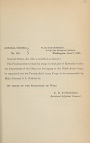 General orders. No. 169