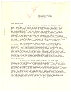 Letter from Shirley Graham to W. E. B. Du Bois