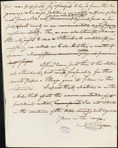 Letter from Nathaniel Peabody Rogers, [Concord, New Hampshire], to William Lloyd Garrison, [1844 January or February]