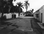 Ambassador Hotel pool, cabana and recreation area, facing east