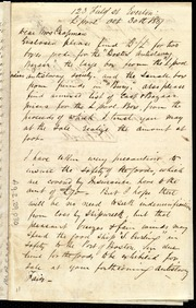 Letter to] Dear Mrs. Chapman [manuscript