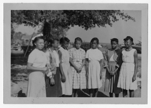 Photograph of African American girls, Manchester, Georgia, 1953