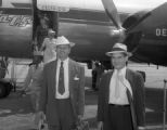 Former Governor Herman Talmadge of Georgia at the Columbia Airport