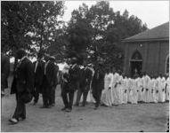 African Americans processing to a baptism