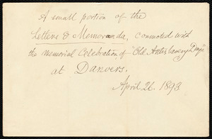 Envelope from Samuel May, April 26, 1893